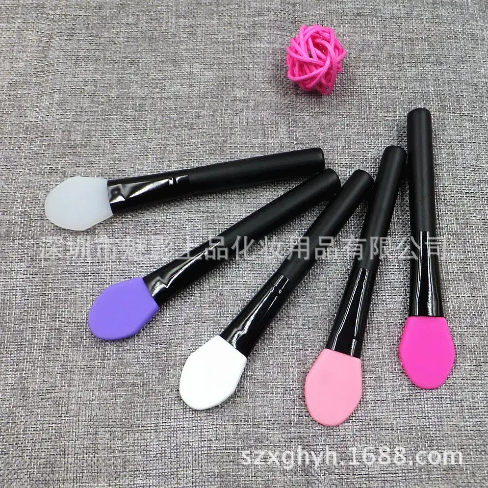 Silicone Makeup Brushes Wooden Handle Soft Head Beauty Brush - Image 11