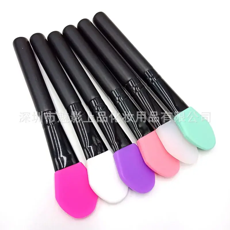 Silicone Makeup Brushes Wooden Handle Soft Head Beauty Brush - Image 3