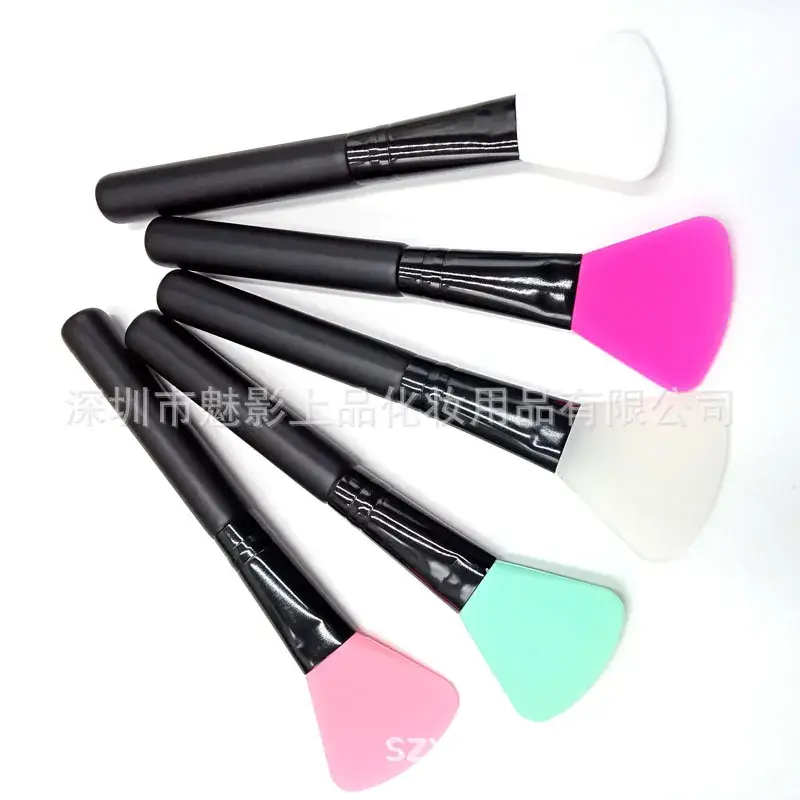 Silicone Makeup Brushes Wooden Handle Soft Head Beauty Brush - Image 5