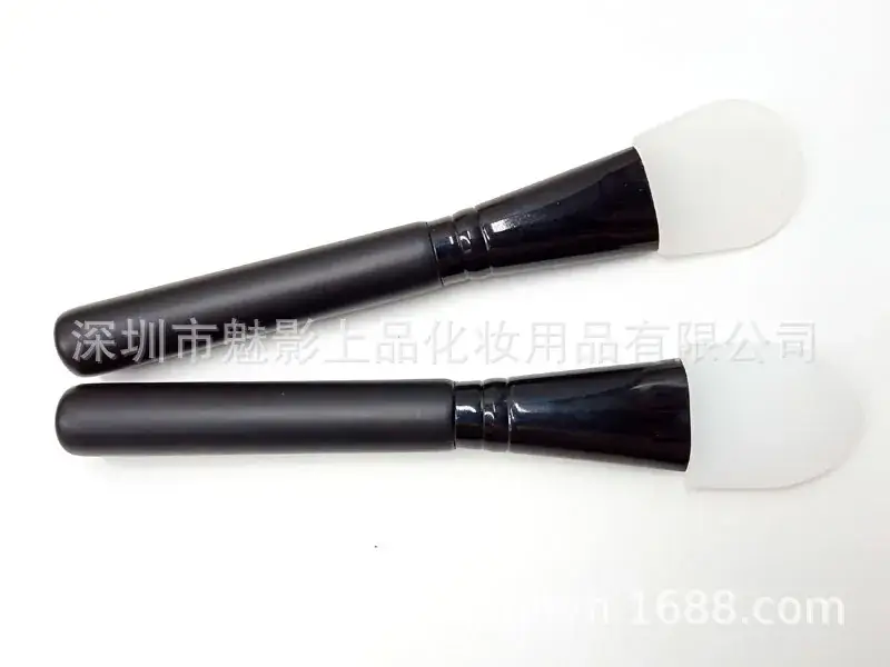 Silicone Makeup Brushes Wooden Handle Soft Head Beauty Brush - Image 7