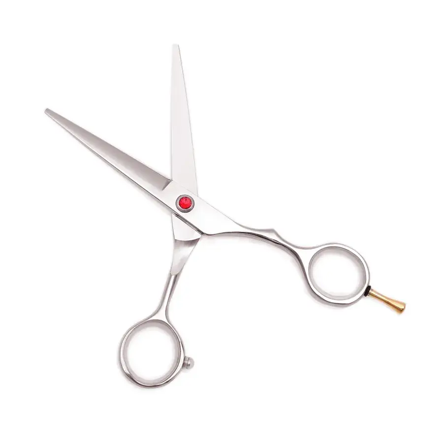 5.5 Inch Silver Barber Scissors Tooth Thin Haircut