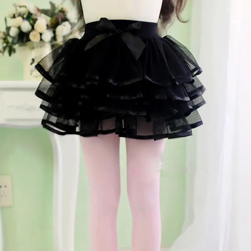 Girls Gauze Skirt Dress Pink White Korean Style