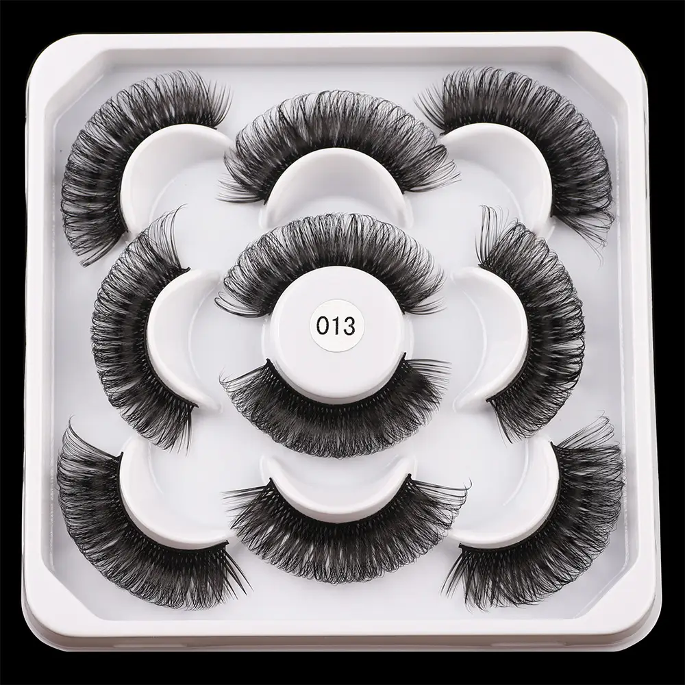 Wholesale False Eyelashes 5 Pairs Thick Curled — feature 4