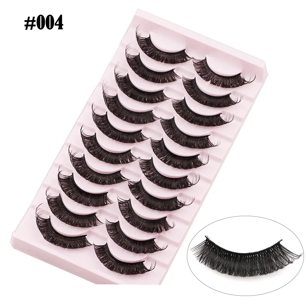 Wholesale False Eyelashes 5 Pairs Thick Curled — feature 8