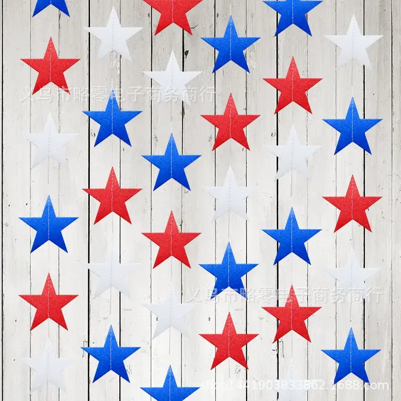Red and White blue five-pointed star