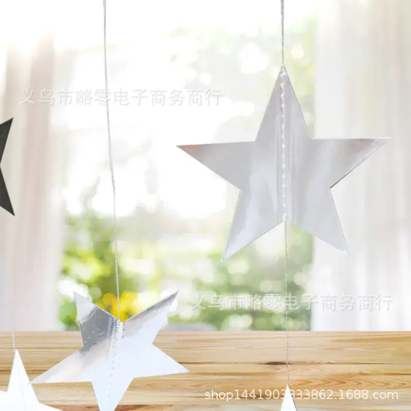 4m Mirror Silver Star Flower (trumpet)