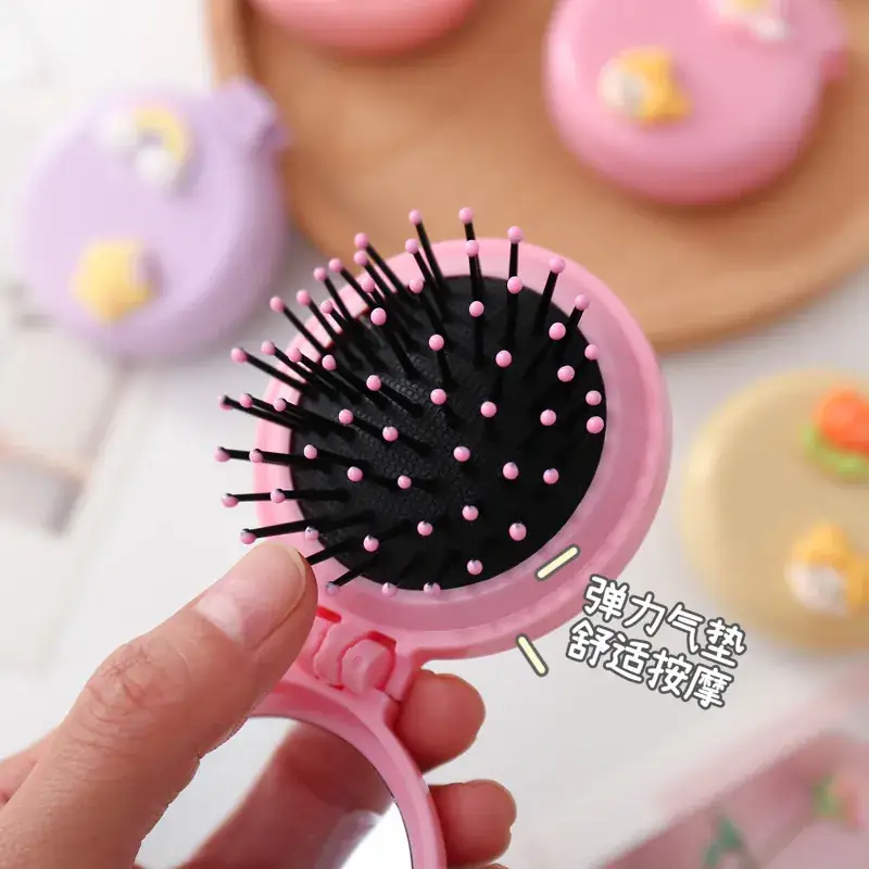 Cute Mini Foldable Air Cushion Comb for Girls - Image 14