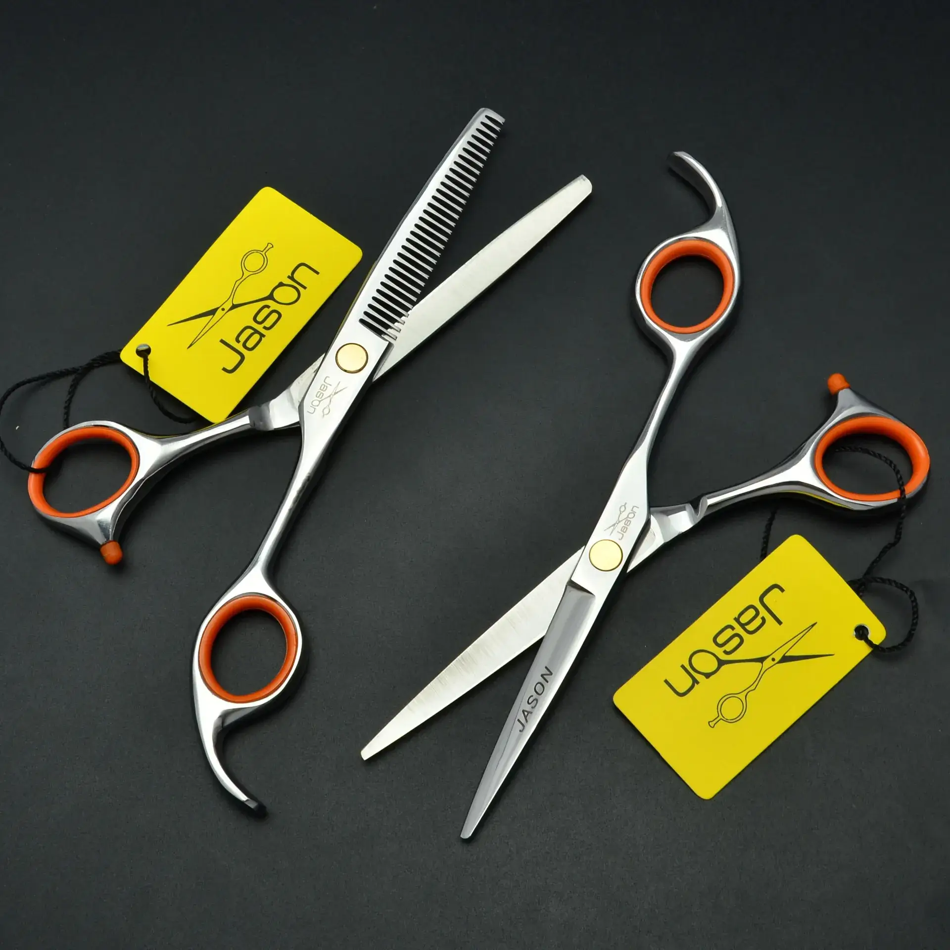 Jason 6.0 Inch Straight Hair Scissors Flat Bangs Teeth Thin Scissors - Image 5