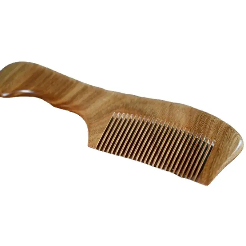 Fine-Toothed Wood Hair Combs for Men Women - Image 5