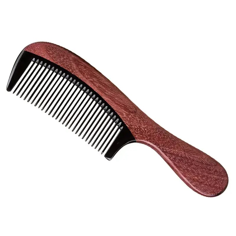 Violet Wooden Corner Comb Engraving for Home Use