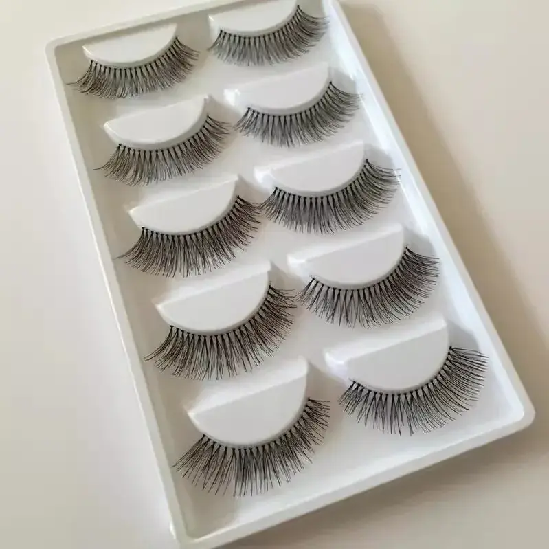 Factory Wholesale Natural Nude False Eyelashes 5 Pairs - Image 2