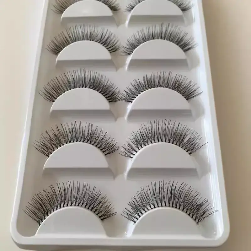 Factory Wholesale Natural Nude False Eyelashes 5 Pairs - Image 3