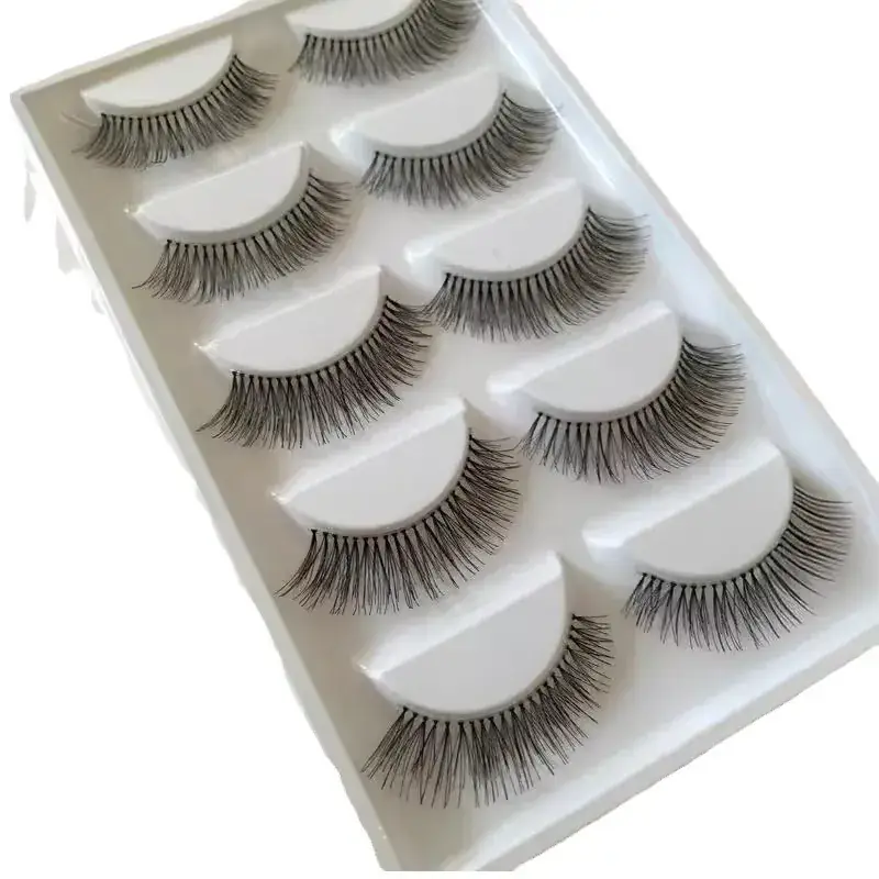 Factory Wholesale Natural Nude False Eyelashes 5 Pairs - Image 5