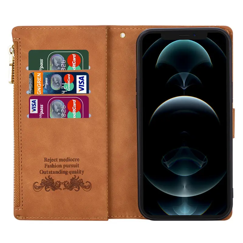 Purple Line Pattern iPhone 17 Zipper Phone Case - Image 9