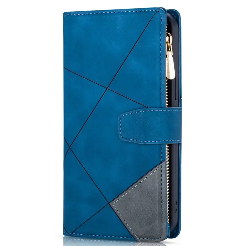 Purple Line Pattern iPhone 17 Zipper Phone Case - Image 2