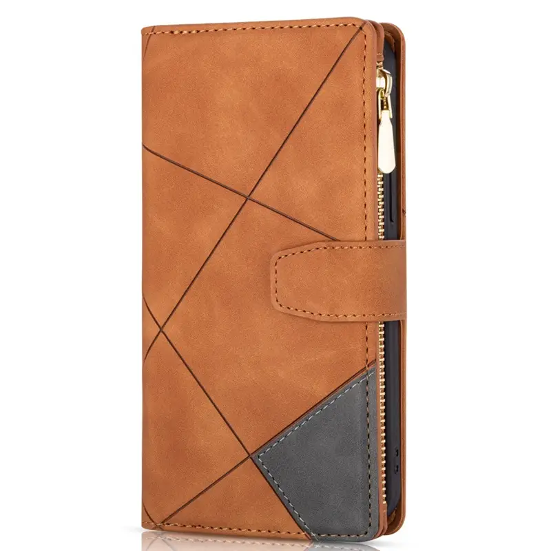 Purple Line Pattern iPhone 17 Zipper Phone Case - Image 5