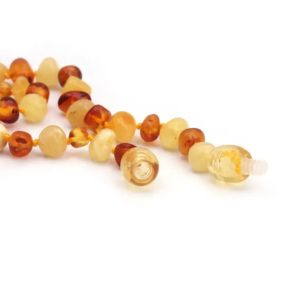Irregular Baltic Sea Amber Necklace for Baby Gift