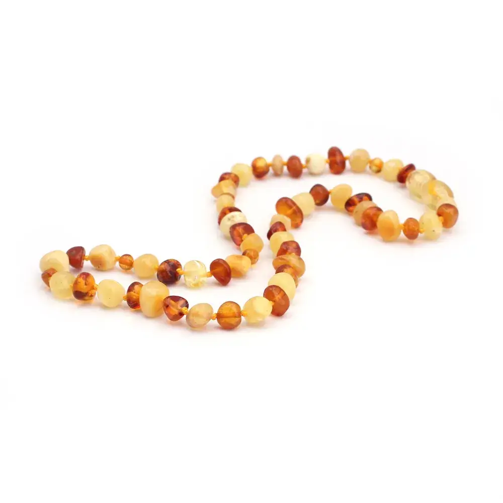 Irregular Baltic Sea Amber Necklace for Baby Gift