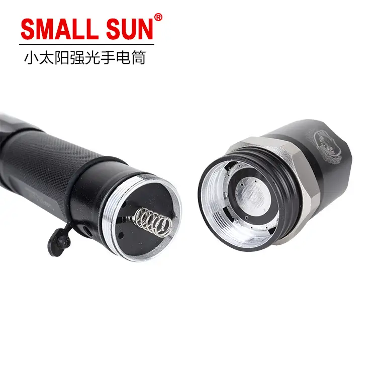 Small Sun R638A LED Outdoor Flashlight Aluminum Black - Image 4