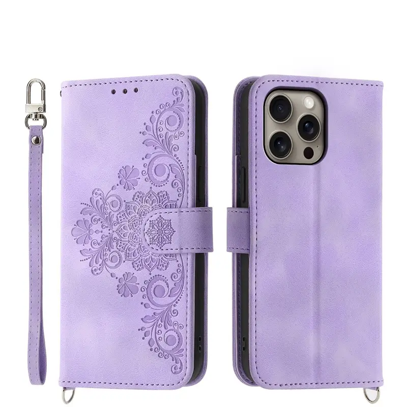 Purple Embossed Phone Case for iPhone 17 - Image 4