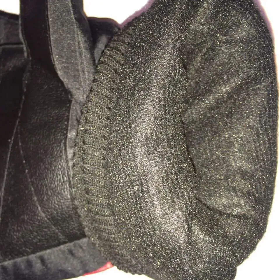 2024 Winter Ski Gloves Black Red Full Finger Warm Knitted - Image 5