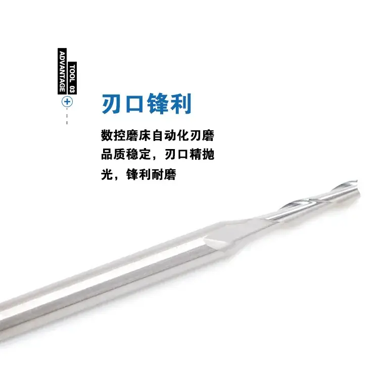 Variable Small Diameter Mdf Cutting Cnc Spiral Knife Blue - Image 3