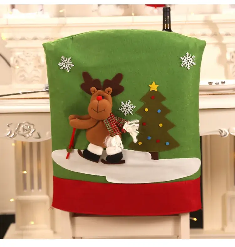 Christmas Chair Covers Santa Ski Bear Tree Decor — feature 7