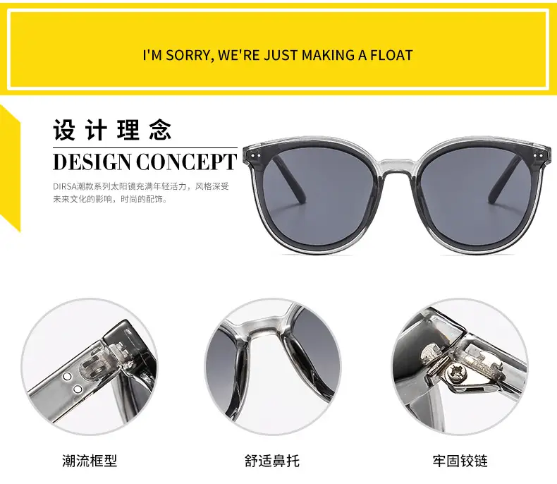 Black Polarized Sunglasses for Men Women Large Frame — feature 30