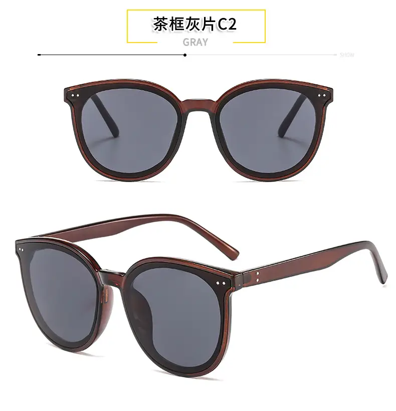 Black Polarized Sunglasses for Men Women Large Frame — feature 38
