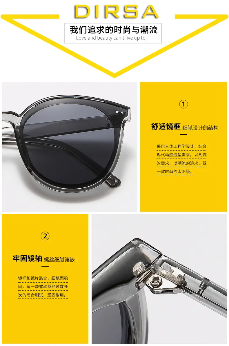 Black Polarized Sunglasses for Men Women Large Frame — feature 42