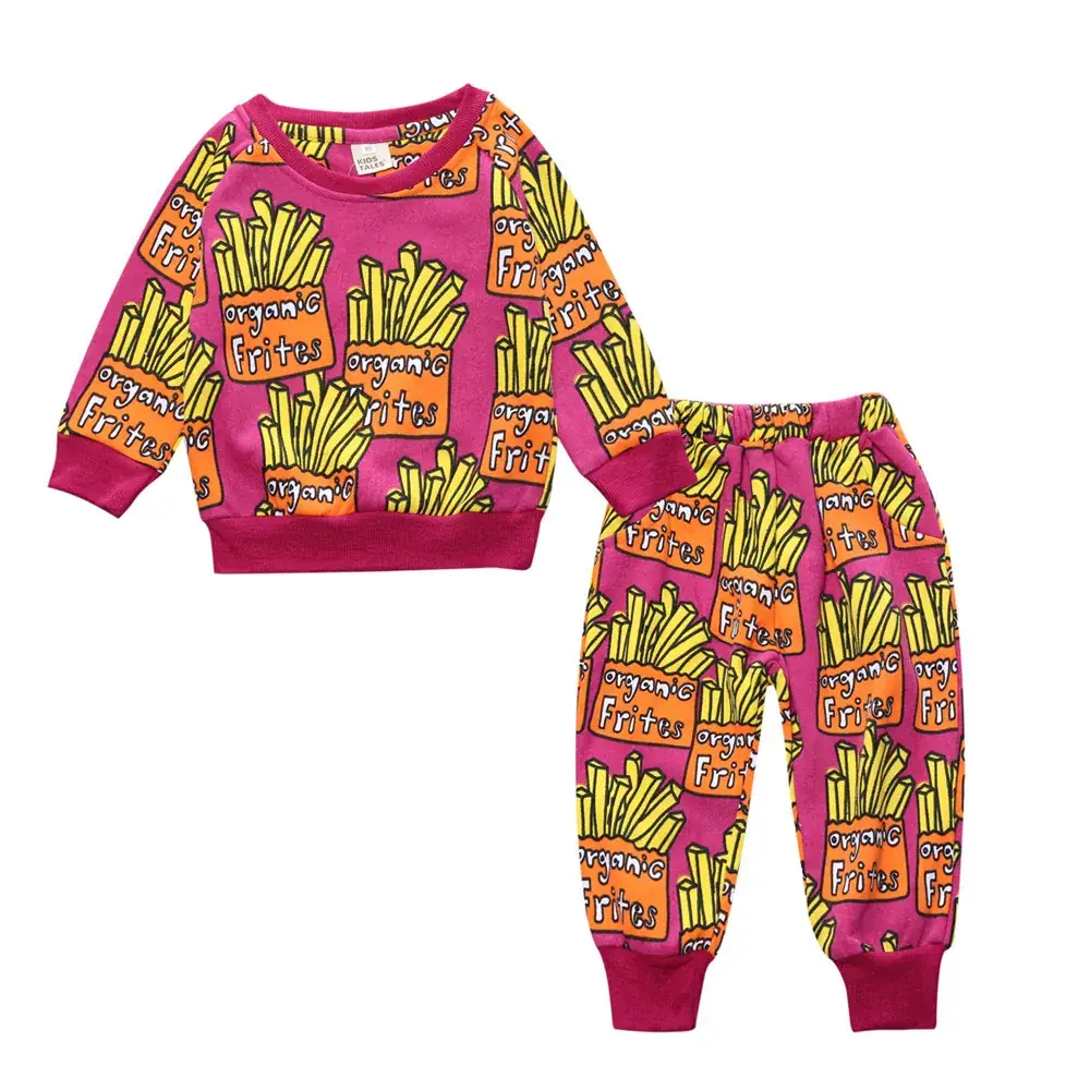 Baby Heart Print Cotton Suit Medium Small - Image 6