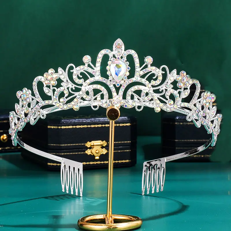 European & American Rhinestone Bridal Crown Headband — feature 13