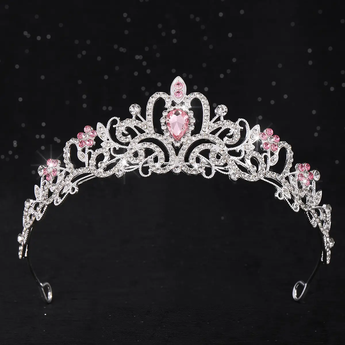European & American Rhinestone Bridal Crown Headband — feature 5