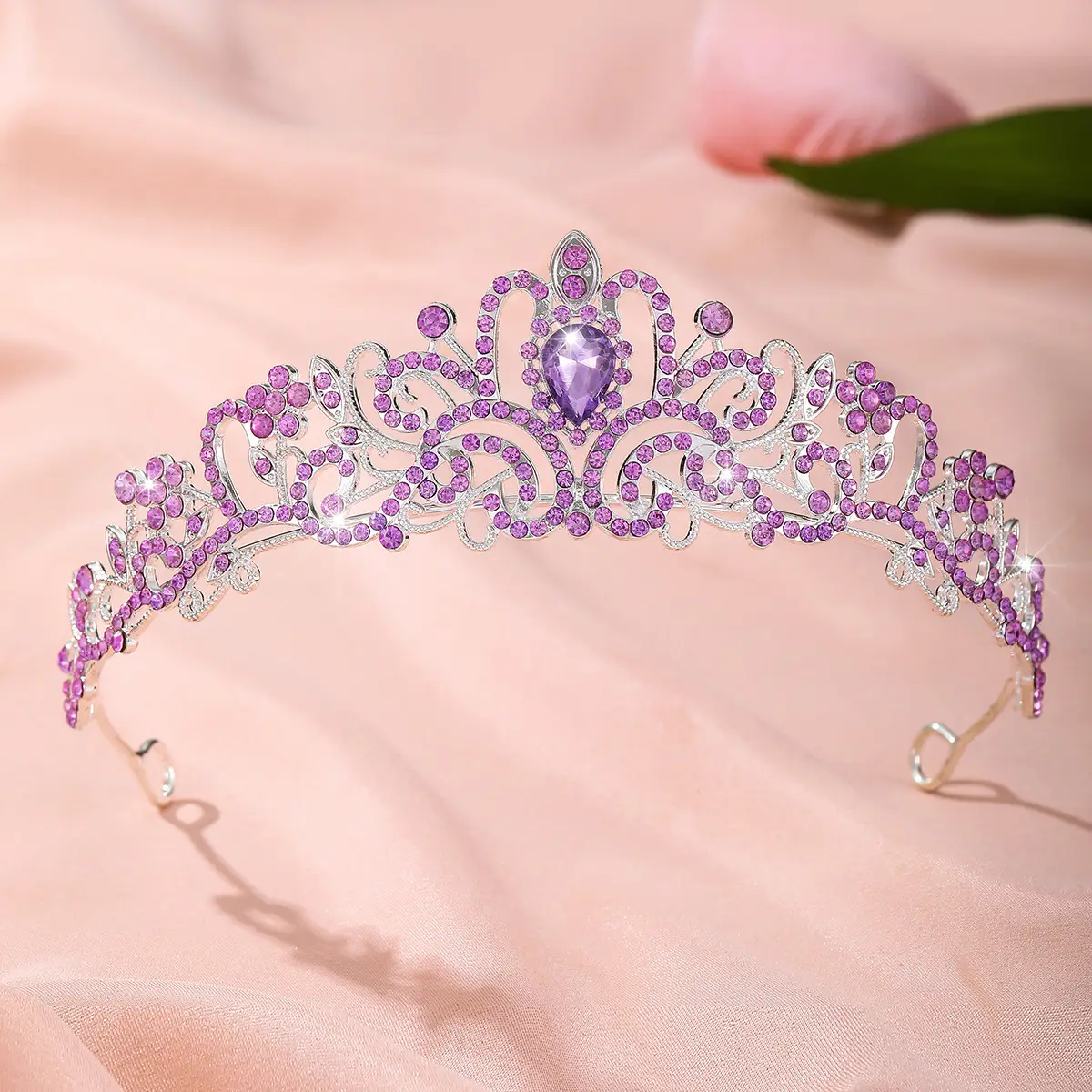 European & American Rhinestone Bridal Crown Headband — feature 6