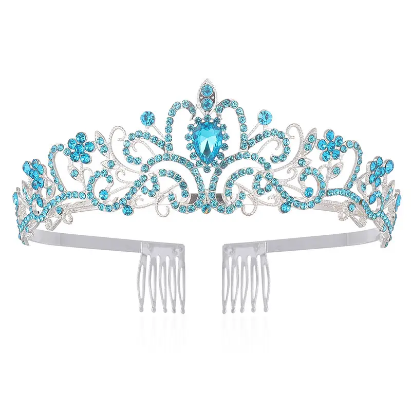 European & American Rhinestone Bridal Crown Headband