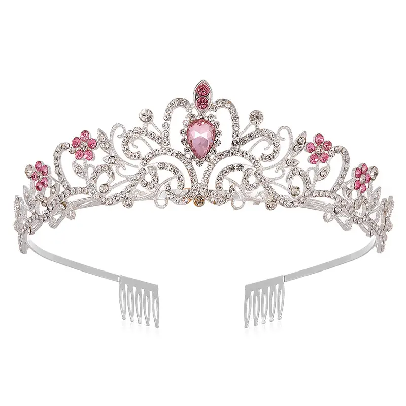 European & American Rhinestone Bridal Crown Headband
