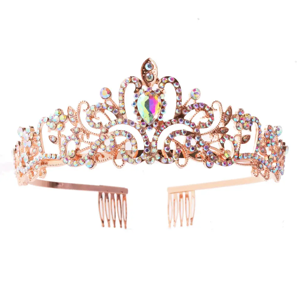 European & American Rhinestone Bridal Crown Headband