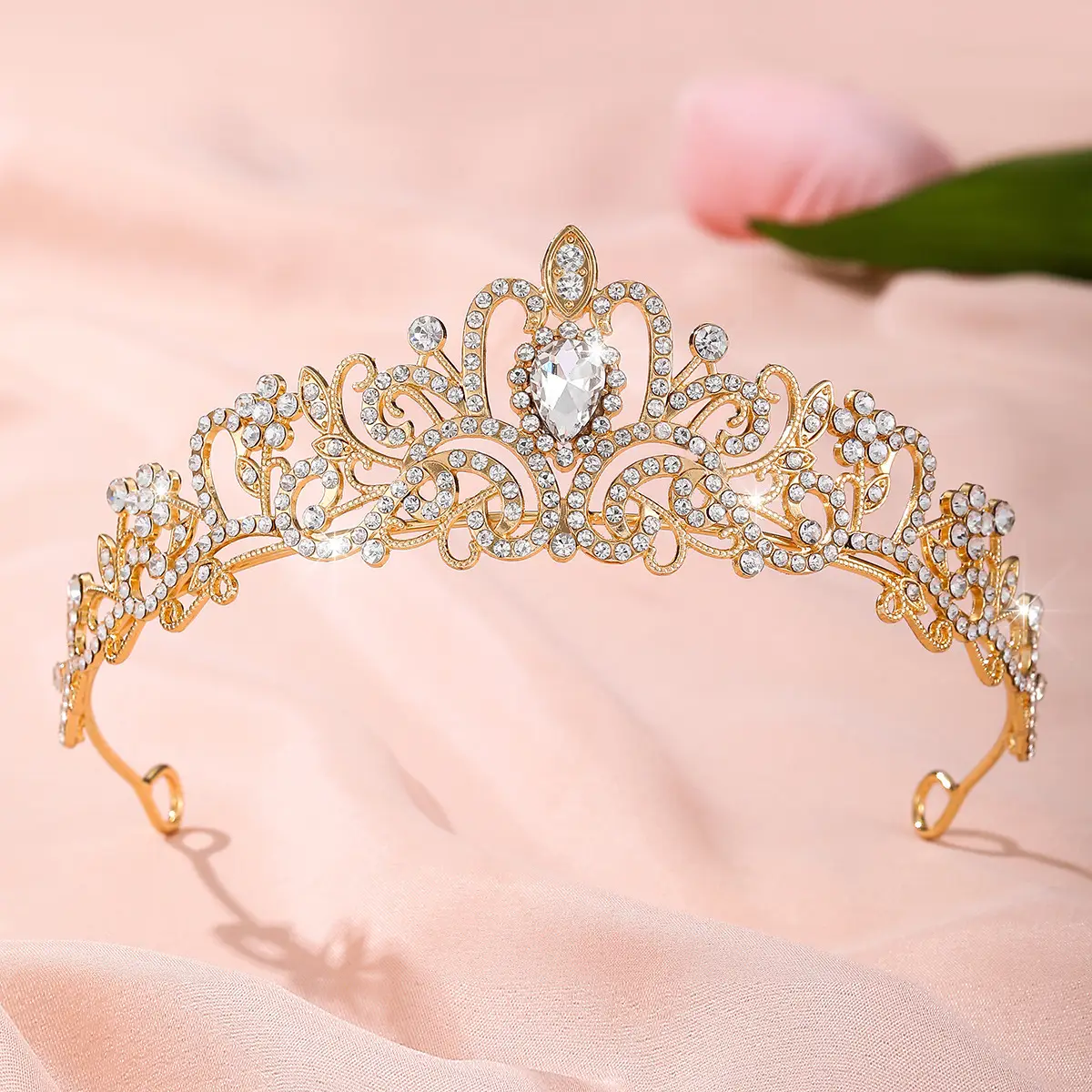 European & American Rhinestone Bridal Crown Headband
