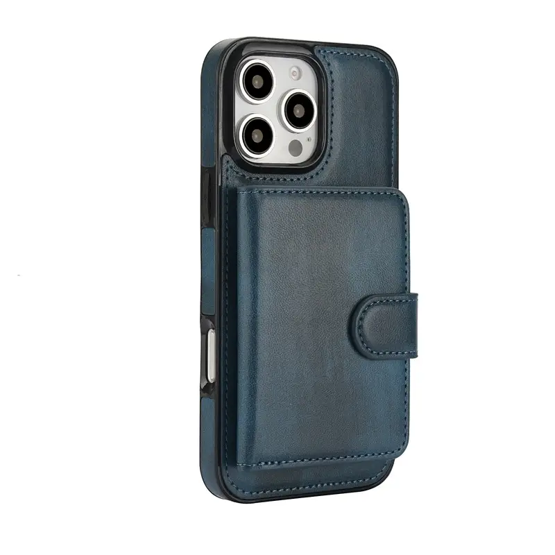 Magnetic Card Holder for iPhone 17 Pro Max Solid Color - Image 3