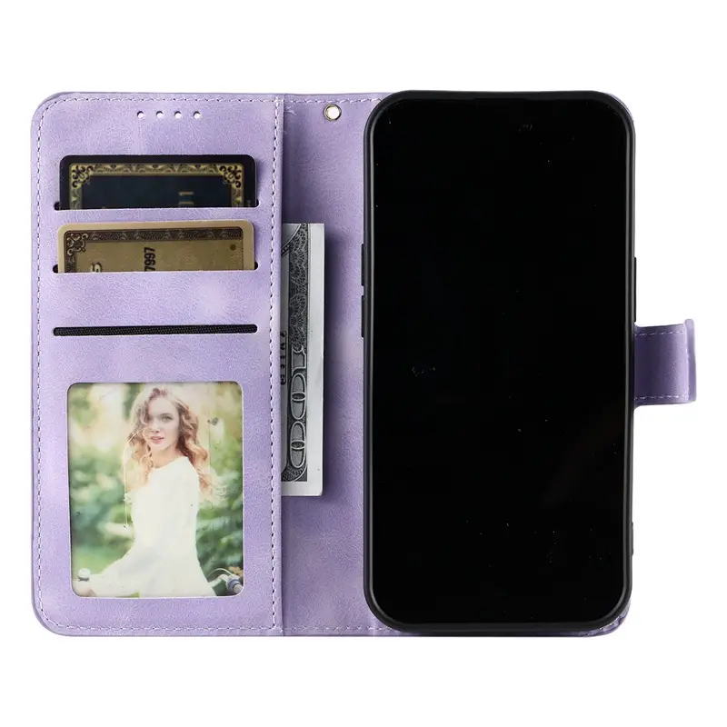 Black Leather Phone Case for iPhone 17 Pro Max - Image 10