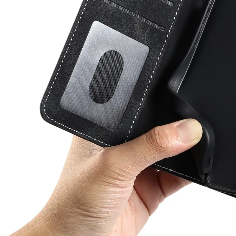 Black Leather Phone Case for iPhone 17 Pro Max - Image 11