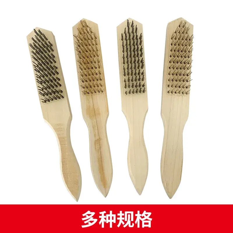 Wooden Wire Brush for Cleaning and Polishing