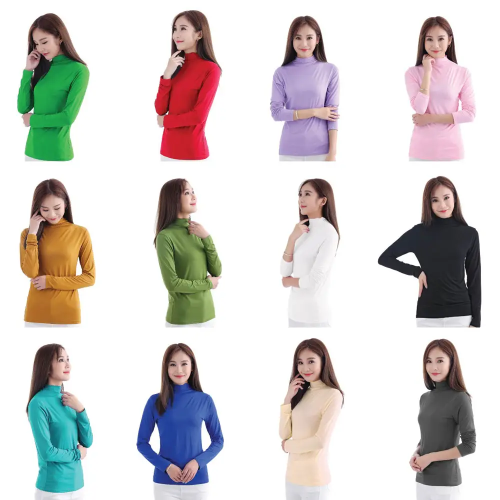 Women's Teal High Collar Base Coat OM410 - Image 14