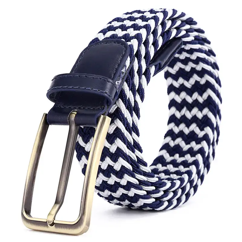 Brown Rectangular Alloy Buckle Belt for Men Women - Image 10