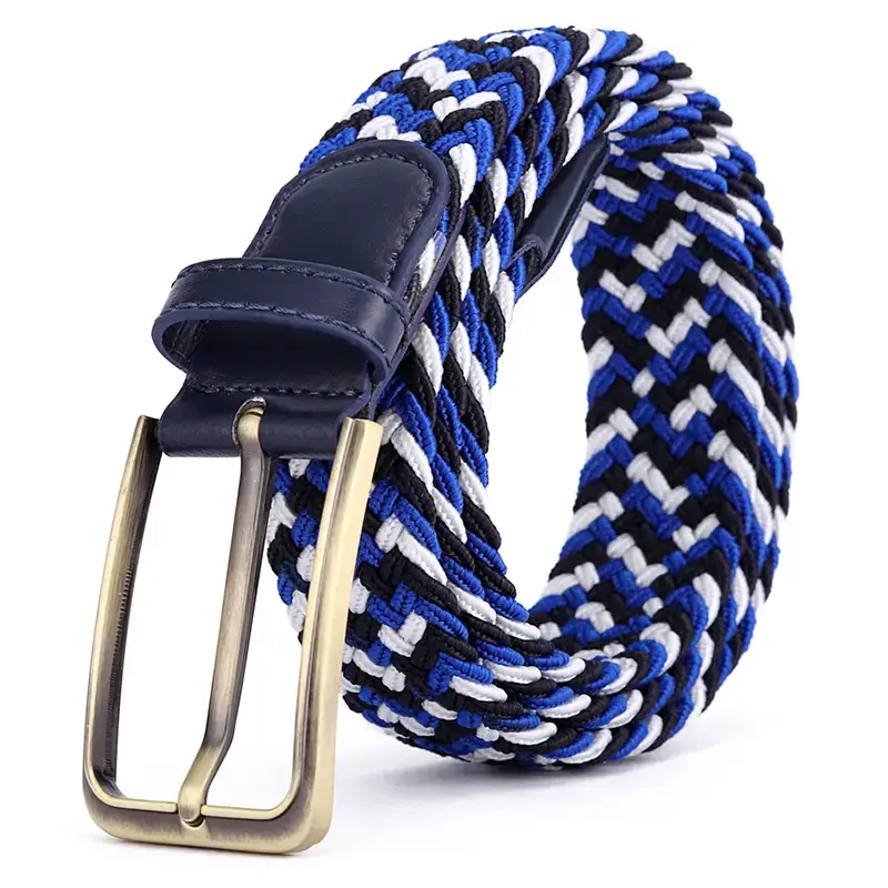 Brown Rectangular Alloy Buckle Belt for Men Women - Image 11