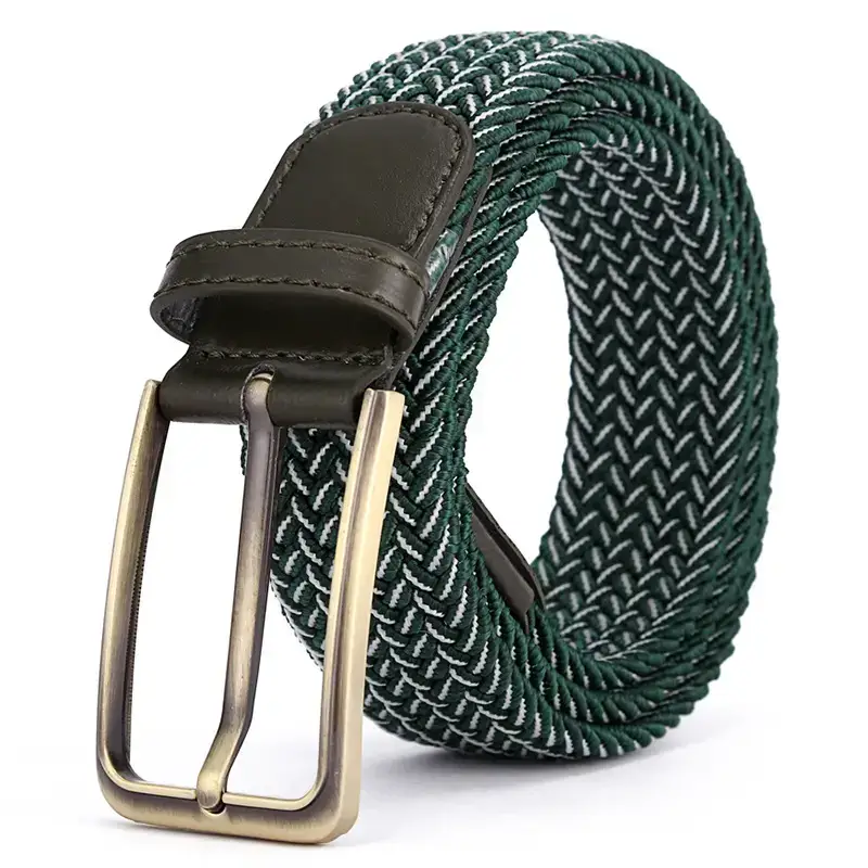 Brown Rectangular Alloy Buckle Belt for Men Women - Image 12