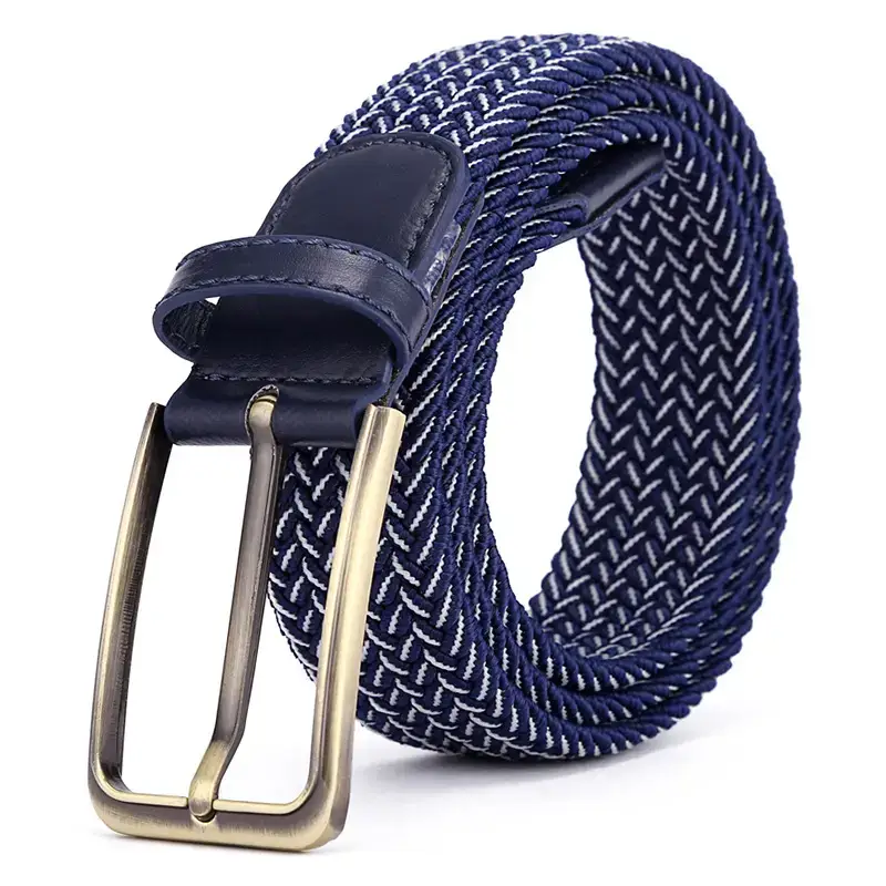 Brown Rectangular Alloy Buckle Belt for Men Women - Image 13