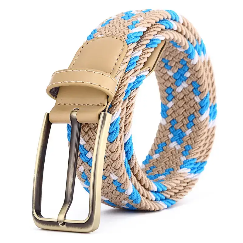 Brown Rectangular Alloy Buckle Belt for Men Women - Image 14