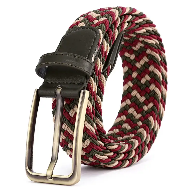 Brown Rectangular Alloy Buckle Belt for Men Women - Image 15