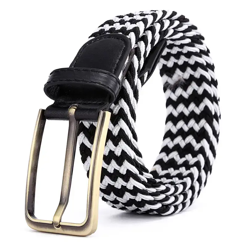 Brown Rectangular Alloy Buckle Belt for Men Women - Image 16